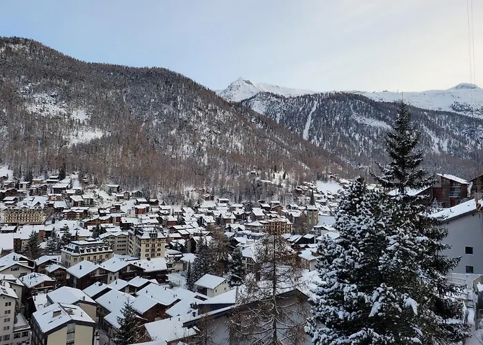 Studio In Zermatt Mit Toller Aussicht Aufs Dorf