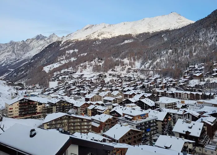 Studio In Zermatt Mit Toller Aussicht Aufs Dorf